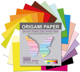 Origami Paper 500 Sheets, 6 inches, 20 Colors