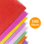 Iridescent Origami Paper Craft Folding, 100 Sheets