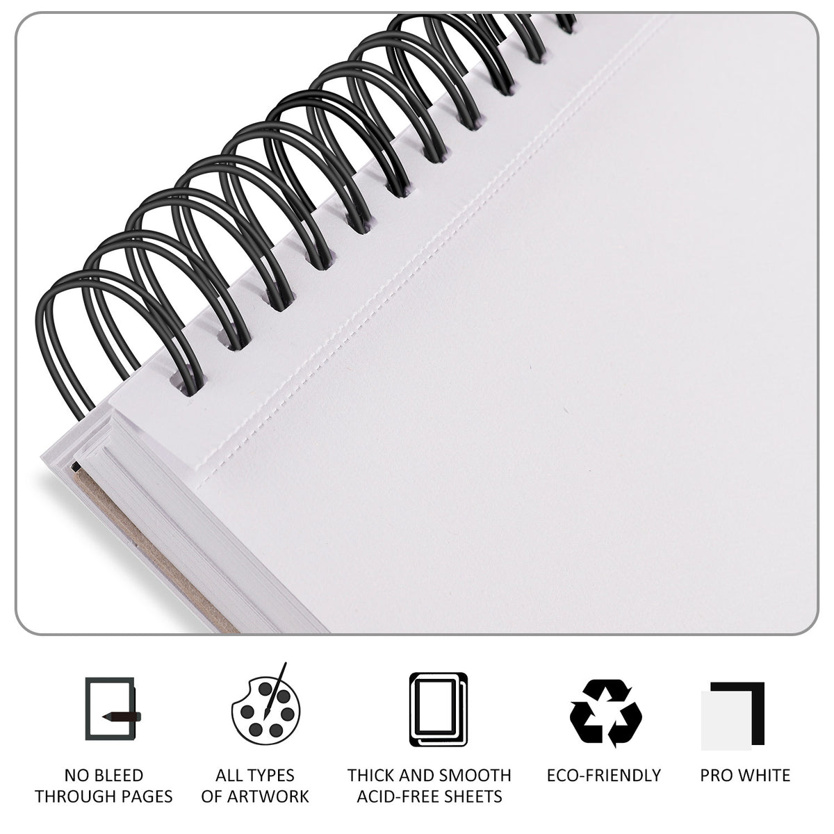 Net Focus Media Brite Crown Sketch Pad – 9X12 Sketchbook For