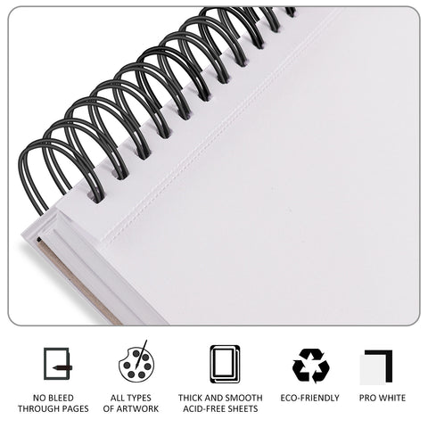 BB Bachmore Professional Smooth-Surface Sketch Book, 100-Page