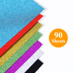 Glitter Origami Paper Craft Folding, 90 Sheets