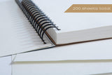 Sketchbook 9X12, 100 Sheets, Left Spiral Bound, Emerald,