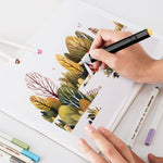 Bleedproof Marker Paper Pad 9X12- Premium White 80lb/120g